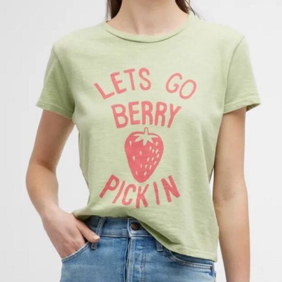 Mother The Lil Sinful Tee Berry Pickin Xs - Picture 1 of 8